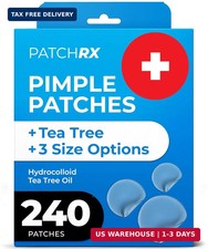 Pimple Patches for Face 240 Patches , Hydrocolloid Acne Patches with Tea Tree O