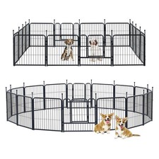 Heavy Duty Metal Dog Playpen Portable for Small Medium Large Dogs Indoor Outdoor