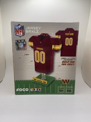 Washington Commanders NFL BRXLZ Jersey 3-D Construction Block Set Brand Nib
