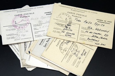 21 x Kriegsgefangenenpost 2. WK Gefangenenlager Frankreich 1946 - 1948