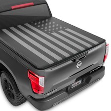 Soft Roll-up Tonneau Cover - Fit Nissan Frontier 2005-2026 5ft Bed - Us Flag