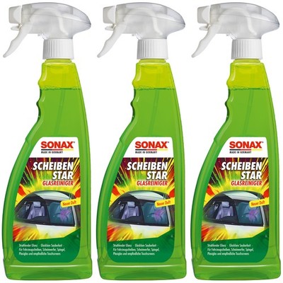 Sonax Scheibenreiniger ScheibenStar 3x 750ml kraftvoller Glasreiniger