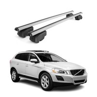 DachträGer GepäCkträGer FüR Volvo XC60 2009-2017 QuerträGer ABE Alu Grau 2X
