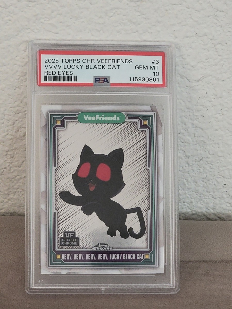 Veefriends Very Very Very Very Lucky Black Cat Red Eyes PSA