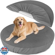 Dog Bed Covers Replacement Washable Waterproof Round Bed Protector for Donut