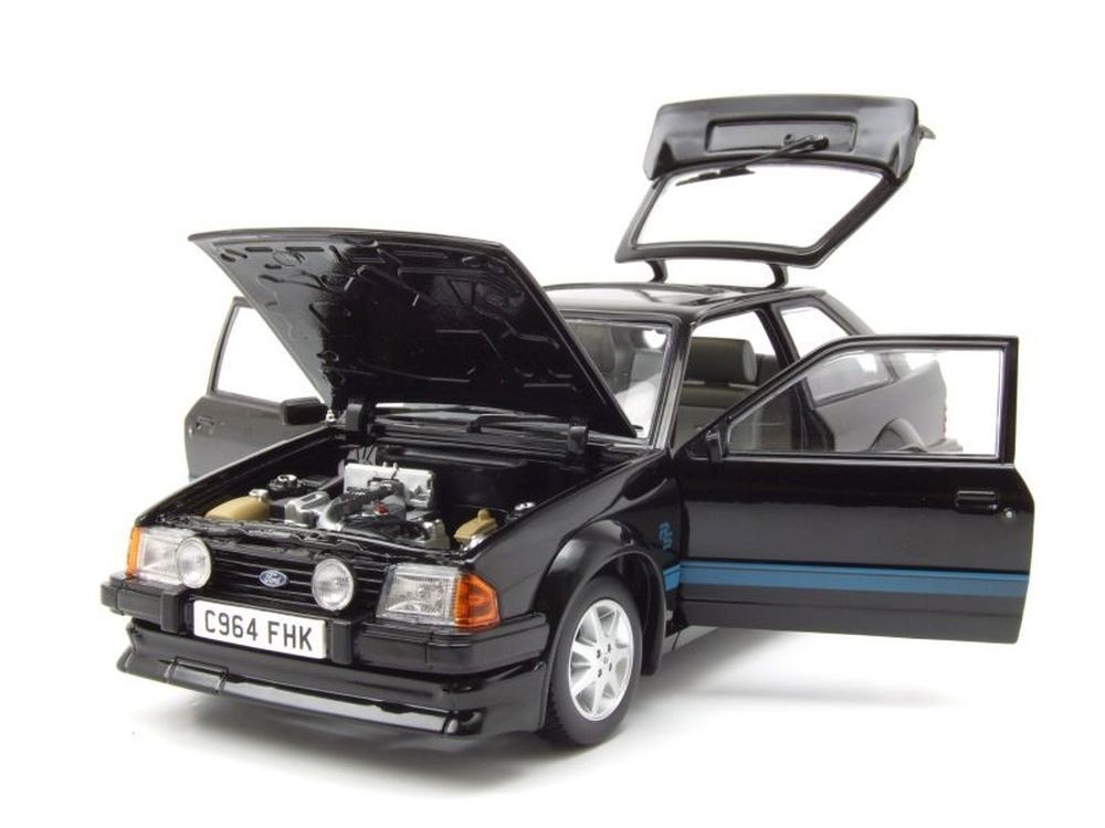 Ford Escort MKIII RS Turbo miniature 1:18 de collection Sun Star noir