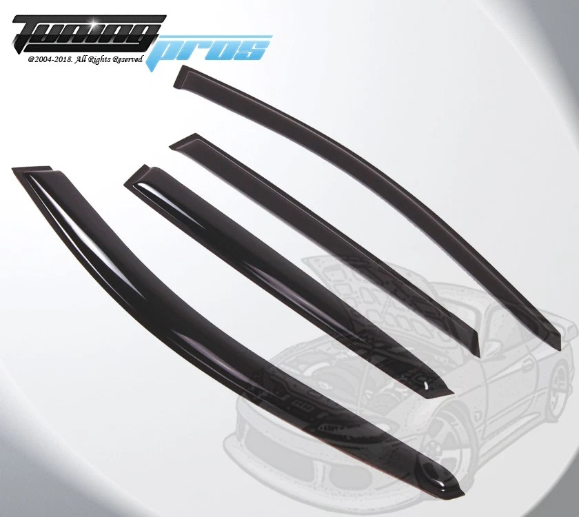 Juego de 4 viseras protectores de lluvia para ventana canal de humo para Kia Spectra5 2005-2009 Foto 2 de 3