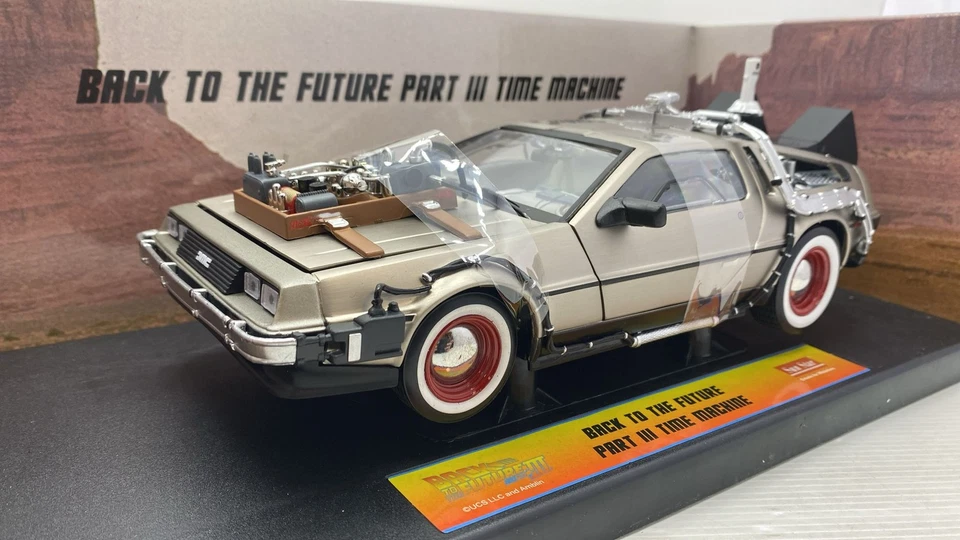 SUN2712 Sun Star Delorean Back to the Future Part III Time Machine 1/18 - Immagine 2 di 4