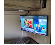 SYLVOX 12/24 Volt TV 27inch RV TV 1080P DVD Player Smart TV