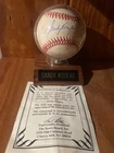 Sandy Koufax SIGNED Official MLB Baseball  COA
