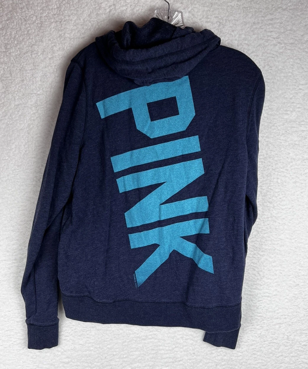 UNDERCOVER GIACCA CON CAPPUCCIO VICTORIA'S SECRET ROSA BLU LEGGERA M MEDIA