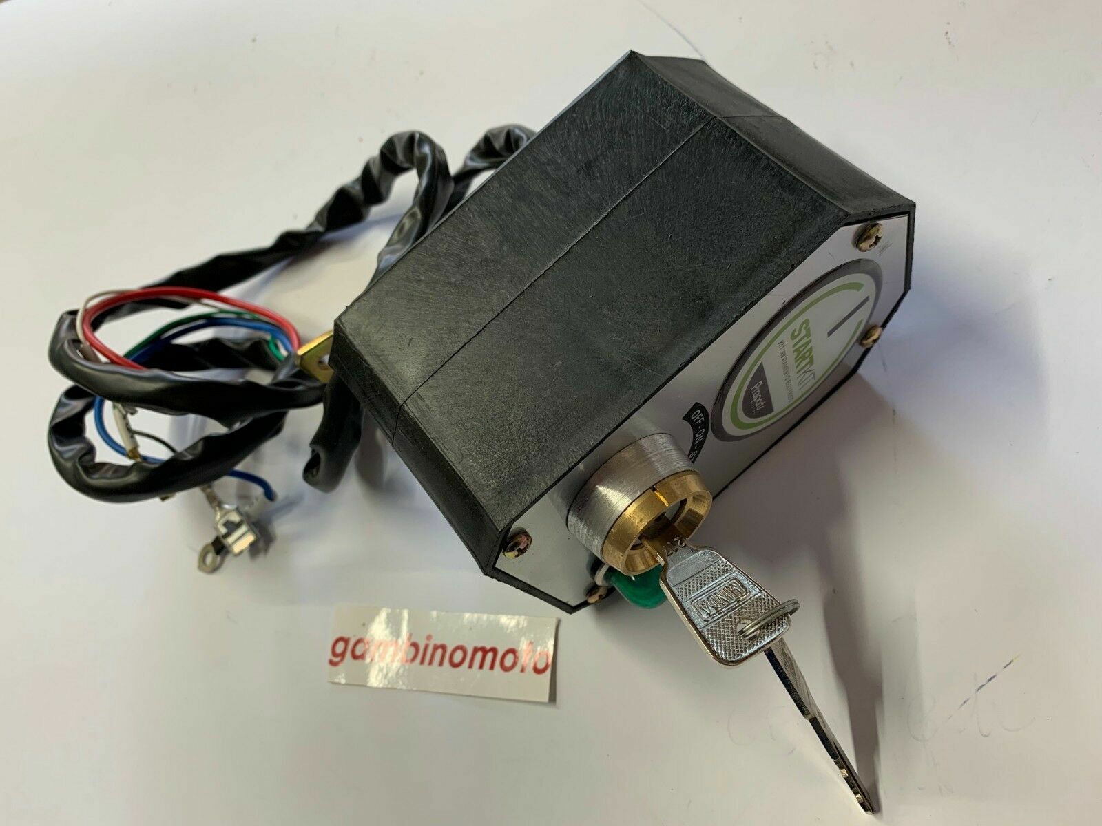 Blocco Chiave Avviamento Elettrico per Motocoltivatore e Motozappa 12V