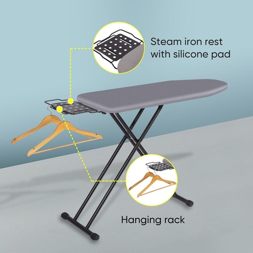 Heat resistant cover and thick felt pad, full-size hanging ironing board - Picture 2 of 7