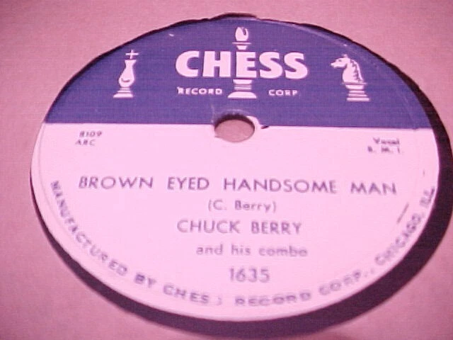 NOS Rock Chess 78 CHUCK BERRY TOO MUCH MONKEY BUSINESS / BROWN EYED HAMESOME MAN - Image 2 of 2