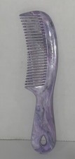 Vintage Goody Unbreakable Plastic 6.5 Comb Purple Swirl
