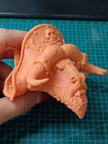 1/6 1/12 1/18 1/24 Scale Unpainted Minotaur Head Sculpt For 12" Action Figure - Picture 10 of 10