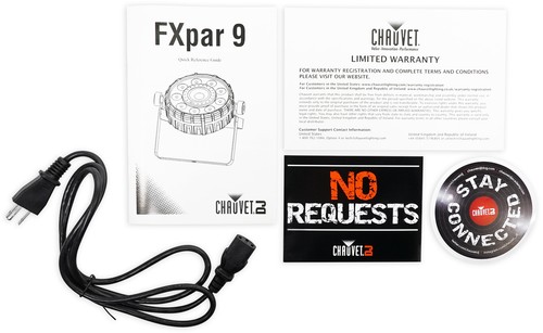 Chauvet DJ FXPar 9 Church Stage Par Can Wash Light Lighting Fixture - Picture 7 of 8