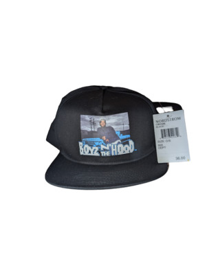Boyz N The Hood Men's Black One Size Cross Colours 100% Cotton Snapback Hat New
