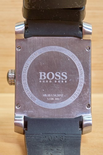 Boss Hugo Boss Watch, Black Rubber Strap - Picture 4 of 10