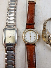 Collection of Women wrist watches x 3 Giroxa Terner St Michaels *PROJECT REPAIR*