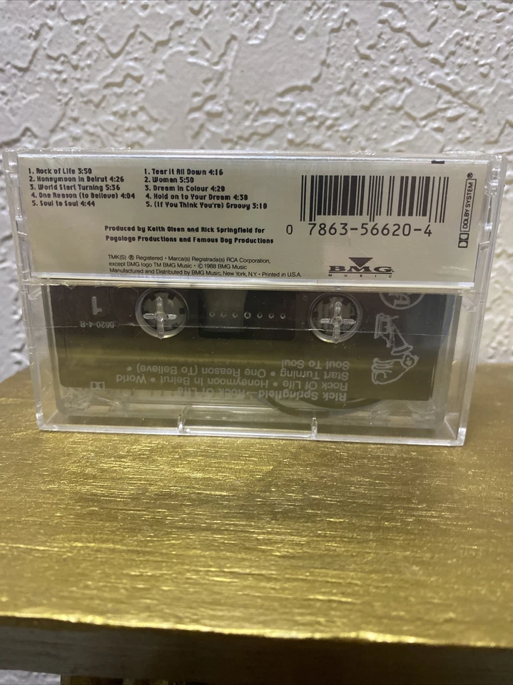 Rock of Life by Rick Springfield (Cassette, Oct-1990, RCA)  BRAND NEW - Image 3 of 4