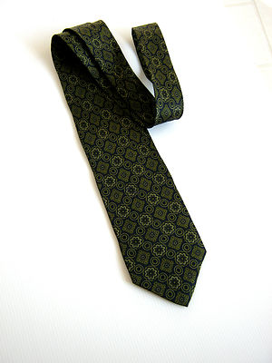 ALEXANDER NEEL Original Krawatte 100% Seide Made in Italy Grün