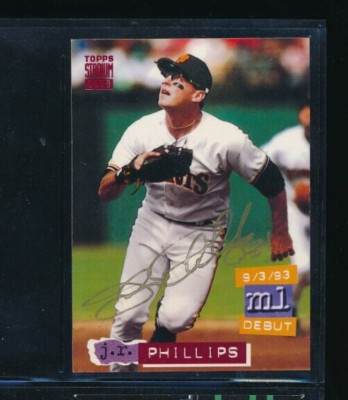 1994 Stadium Club #158 J.R. Phillips SF Giants Signed Autograph (EF24) SWSW6