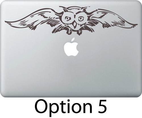 Owl Sitting Decal Skin Sticker Apple Mac Book Air/Pro Dell Laptop Cute Car Truck - Picture 6 of 8