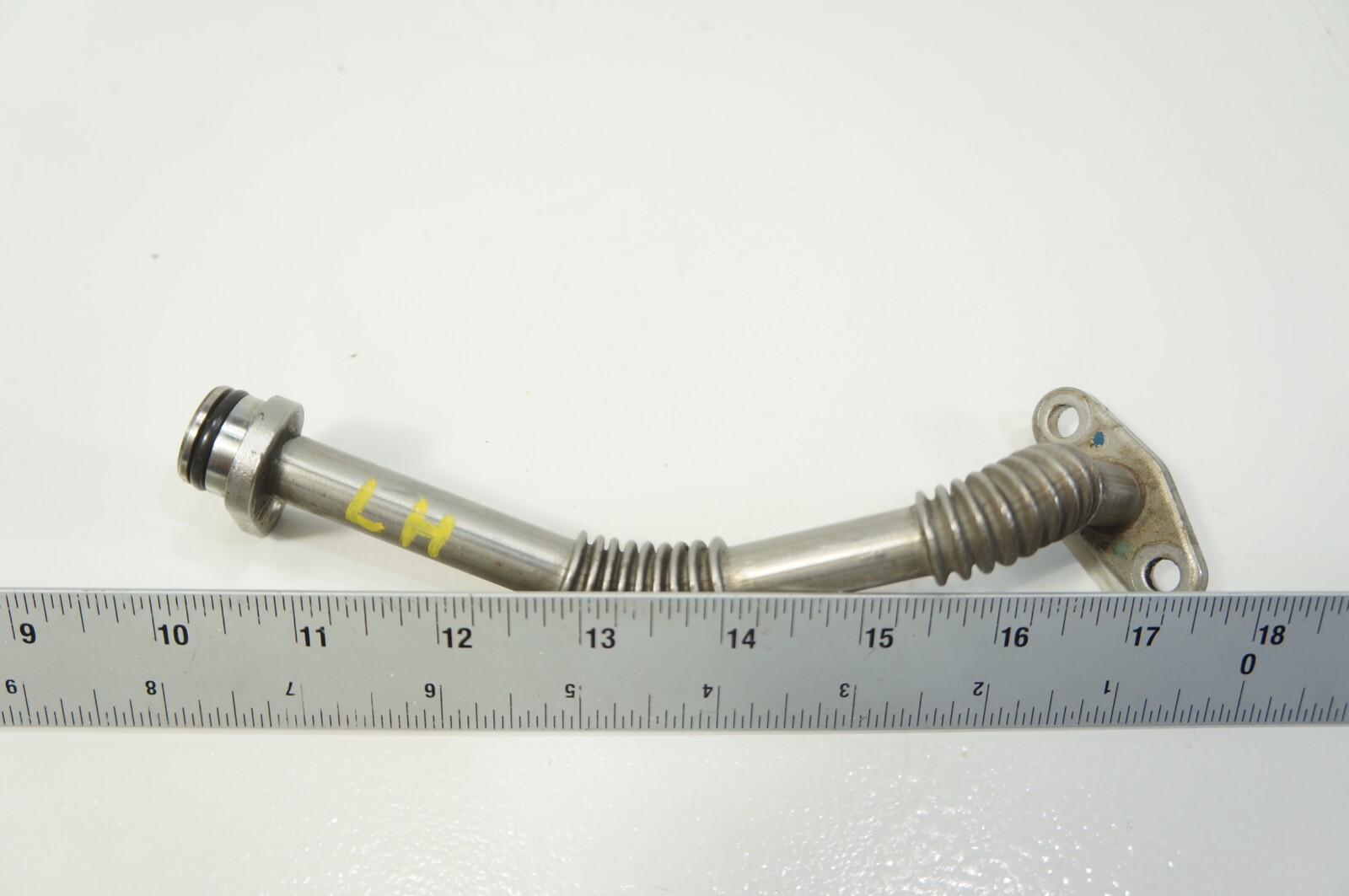 2014-2016 maserati ghibli LEFT DRIVER SIDE turbo oil pipe line hose return OEM