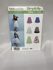 Simplicity Pattern 1200 easy-to-sew Skirt 6 Styles Sizes 14 To 22 Uncut