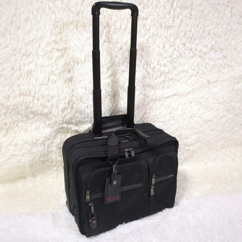 TUMI Business Carry Bag 2Wheel Suitcase 26104DH Black Nylon Travel Popular Model - 第 1/11 張圖片