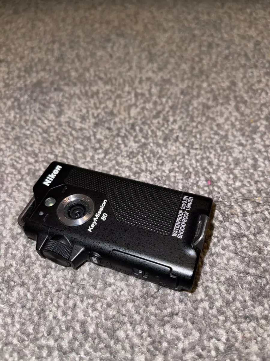 Nikon Waterproof Wearable Camera KeyMission 80 BK Black 12.35MP IPX7 IP6X KM80BK