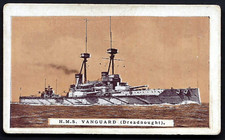 BRITISH AMERICAN (PRINTED) - BRITISH WARSHIPS AND ADMIRALS - #46 HMS VANGUARD