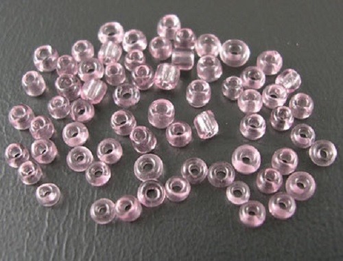 Lot De 2000 Perles Rocailles Violet Rose Métallisé Diamètre 2mm - Neuf