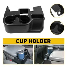 Matte Black Center Console CUP Holder Fit For 2003-2012 Dodge Ram 1500 2500 3500