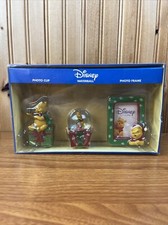 Disney Winnie The Pooh Photo Clip Waterball Photo Frame Christmas Kit Open Box