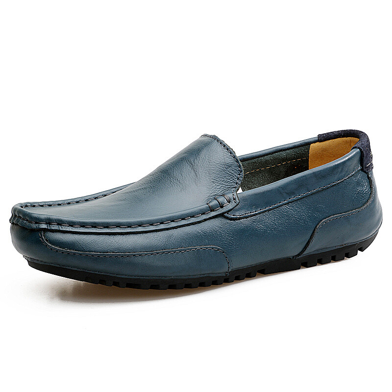 SALOMON Scarpe uomo casual mocassini in pelle mocassini slip on guida passeggio sneakers blu