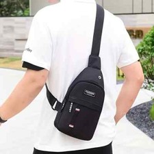 1pc New Men's Chest Bag Diagonal Bag Travel Backpack