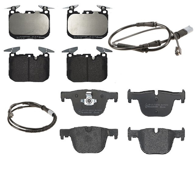 Brembo Front and Rear Low Met Brake Pads Sensors Kit For BMW F30 F32