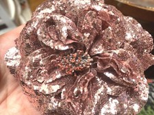 new millinery flower 4" cotton glitter 1pc hair accessory clip/pin rose pink