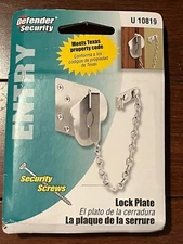 3 packs defender security Lock Plate U 10819