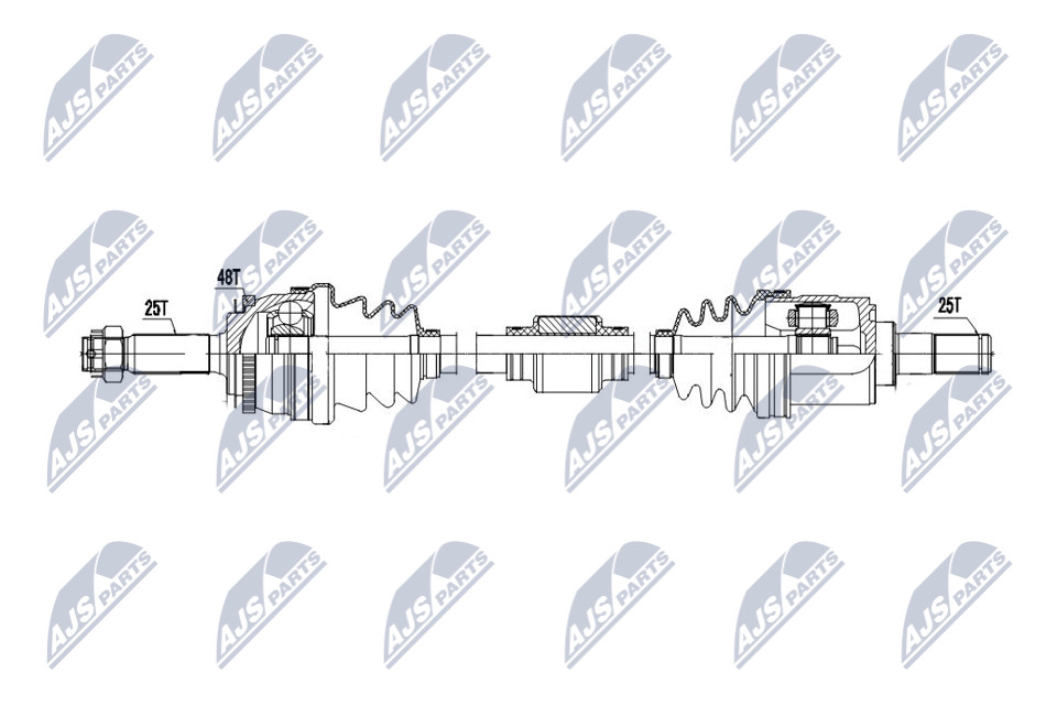 N.T.Y. NPW-HY-605.NTY Drive Shaft for HYUNDAI - Image 5
