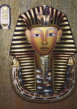 King Tut Egyptian King Foil Postcard