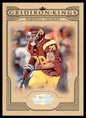 2008 DONRUSS THREADS GRIDIRON KINGS SILVER TERRELL THOMAS 93/250 USC TROJANS #93