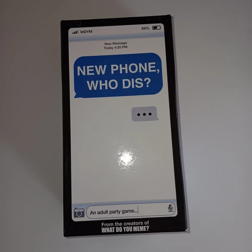 Adult Party Game "New Phone , Who Dis?". New In Box With Instructions.