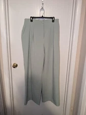 Fashion To Figure FTF High Waisted Wide Legged Mint Slacks 1X Plus Size
