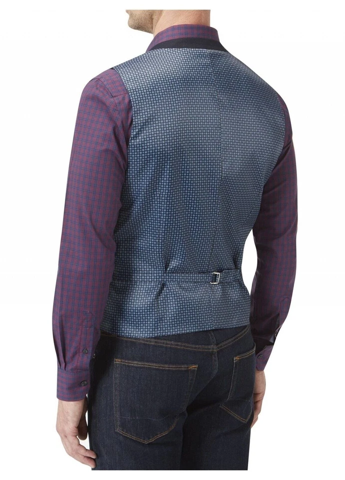 Skopes Hombre Elegante Informal Chaleco (Berwick) Azul Marino Talla 48 A 56 - Imagen 2 de 3