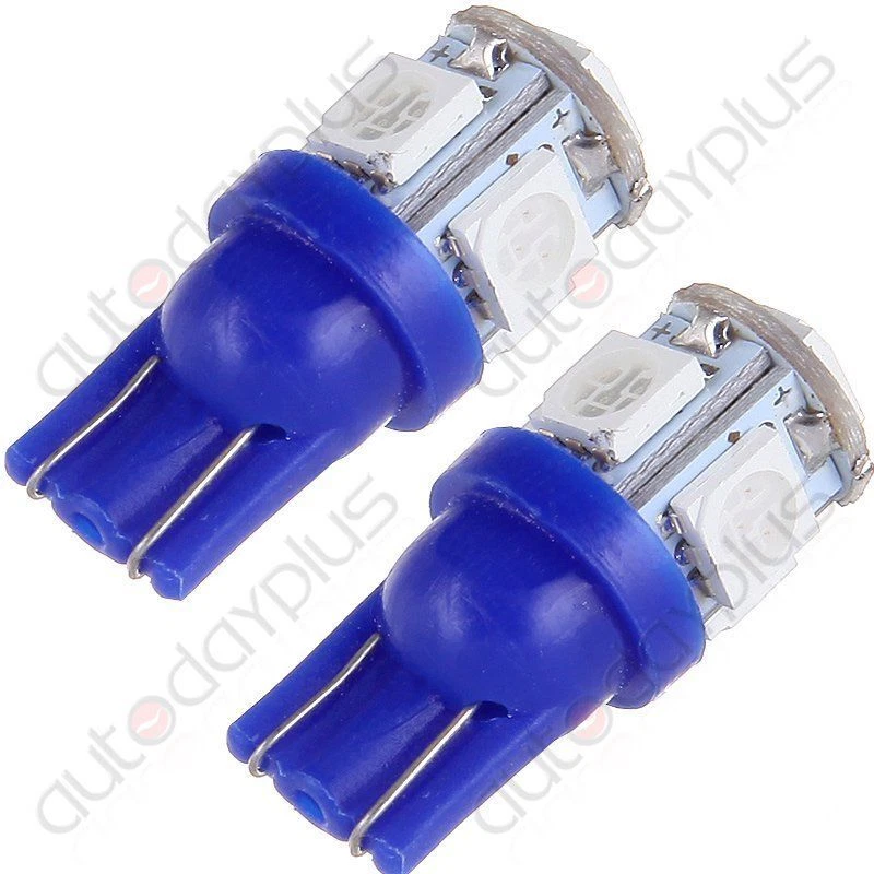 10 piezas T10 194 168 Bombilla LED Ultra Azul Panel de Instrumentos Panel Tablero Luz Foto 3 de 4