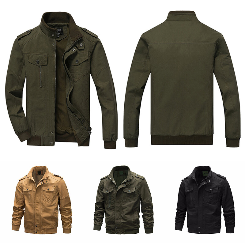 Abrigo Cargo Militar Chaqueta Bomber Militar Táctico Hombre Ejército Informal "