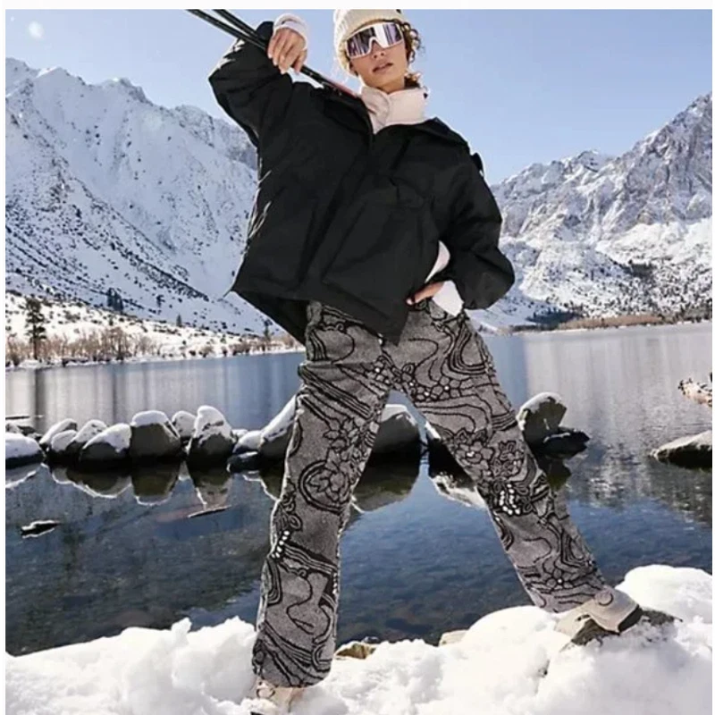 Womens printed deals ski pants
